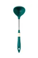 Cucharón de silicona verde oscuro con mango de acero inoxidable 304 y medidas. - Cuchara de Sopa Verde Oscuro