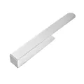 Modern silver stainless steel wall-mounted paper towel holder with brushed metal finish - Silver Large