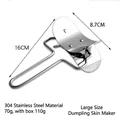 Large 304 stainless steel dumpling skin cutter and maker tool for home kitchen use. - Large Dough Cutter