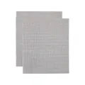 High-quality non-stick reusable fiberglass BBQ grill mesh mat set for outdoor camping BBQ tools - 2 Pieces / Black