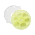 Moule en silicone vert clair en forme d'animal pour compléments alimentaires avec couvercle - 6 Cavités avec Couvercle / Vert Semi-transparent
