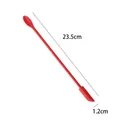 Espátula raspadora mini de silicona roja de doble cabeza de 23,5 cm para mermelada - M / Rojo