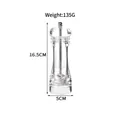 Acrylic spice grinder dimensions showing 16.5cm height and 5cm width - Medium (16.5cm)
