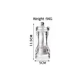 Manual acrylic pepper and spice grinder with ceramic mechanism - height 11.5cm - Mini (11.5cm)