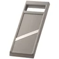 Mandoline de cuisine grise portative pour trancher et râper les légumes frais - Gris