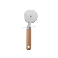 Coupe-pizza professionnel en acier inoxydable avec manche ergonomique en bois de hêtre - Coupe-Pizza
