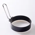 Professional round non-stick stainless steel egg ring mold with handle for frying eggs - Steel Handle (Single) / Single Pack (PP Bag)
