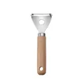Éplucheur en acier inoxydable avec manche en bois ergonomique et trou de suspension - Éplucheur à melon