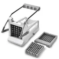 Professional manual stainless steel potato chipper and vegetable slicer with interchangeable blades. - Large (Double Blades)