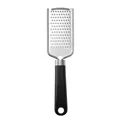 Handheld stainless steel cheese grater zester with ergonomic black plastic handle - Black Grater