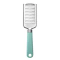 Stainless steel cheese grater with mint green plastic handle and convenient hanging hole - Green Grater