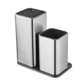 Professional grade 430 stainless steel kitchen knife block and utensil holder set - Utensil Holder & Knife Block Set