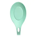 Durable large mint green silicone spoon rest for kitchen utensil organization - Spoon Rest