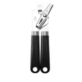 Professional manual rotary can opener with ergonomic black handles and stainless steel head - Black Can Opener