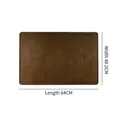 Bruine siliconen bakmat 64x40,2cm met maataanduidingen en handige ronde schaalverdeling - S / koffiekleur