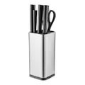 Set di 6 coltelli da cucina in acciaio inox con lame nere antiaderenti e ceppo incluso. - Set di Coltelli a Lama Nera / Set da 6 Pezzi