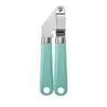 Multifunctional stainless steel garlic press with mint green plastic handle for kitchen - Green Garlic Press