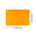 Oranje antislip siliconen kneedmat met afmetingen van 64x40,2 cm - S / Geel