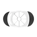 Professional apple slicer and divider with black and white handles and steel blades - Apple Slicer