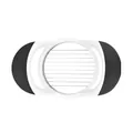 Ergonomic stainless steel Apple Divider and Fruit Cutter with black and white handles - Tomato Slicer