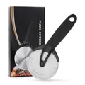 Professional sharp stainless steel pizza cutter wheel with ergonomic non-slip handle - Box Packaging