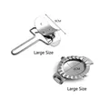 Großes 9cm Profi-Knödelformer-Set aus Edelstahl 304 mit Form und Teigschneider - Großes 2-teiliges Set