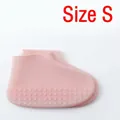 Couvre-chaussures roses en silicone imperméables antidérapants taille S anti-pluie - S / Rose
