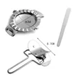 Edelstahl-Dumpling-Maker-Set mit 9cm Presse und 8,7cm Schneider für die Küche - Großes 3-teiliges Set / Kartonverpackung