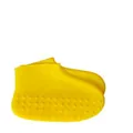 Couvre-chaussure en silicone imperméable jaune durable de taille S contre la pluie et la poussière - S / Jaune