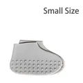 Couvre-chaussure portable en silicone imperméable et antidérapant de taille S - S / Gris