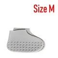 Couvre-chaussures imperméables durables en silicone gris taille M antidérapants pluie - M / Gris