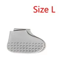 Couvre-chaussures en silicone imperméable et antidérapant taille L pour la protection - L / Gris