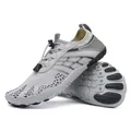 Chaussures d'eau pieds nus grises avec système de laçage rapide et semelle antidérapante - 35 / Gris
