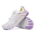 Chaussures aquatiques professionnelles blanches et violettes pour la plage et la plongée - 35 / Blanc Violet (916)