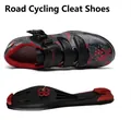Professional road cycling shoes featuring red camouflage design and adjustable buckle strap - 38 / Road Cycling Shoes / Camo Red (2003)