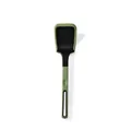 Durable green silicone spatula for non-stick pans with heat resistant ergonomic handle - Spatula