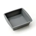 Durable grey square silicone baking pan mold for oven cake and bread baking tools - Square Cake Pan / Gray