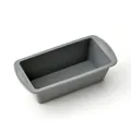 Durable gray silicone loaf pan for heat-resistant baking of small cakes and breads - Rectangular Loaf Pan