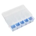 Stampo per cubetti di ghiaccio blu chiaro a 10 griglie con coperchio trasparente - 15 Griglie / 15 Griglie Blu