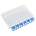 Stampo per cubetti di ghiaccio blu chiaro a 24 griglie con coperchio traslucido DIY - 24 Griglie Blu
