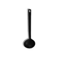 Cucharón de sopa premium de silicona negra resistente al calor con orificio para colgar - Cuchara de Sopa (Negro) / 1 Pieza