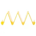 Supporto per taco in plastica gialla per tre tortillas e pancake messicani ok. - Giallo