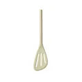 Espátula ranurada de silicona beige crema para sartenes antiadherentes, utensilio cocina - Espátula / Blanco Roto