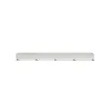 Soporte magnético minimalista de silicona blanca con 5 ganchos para guardar utensilios de cocina - Estante colgante / 5 Ganchos