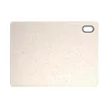 Durable food-grade PP cutting board with marble pattern and non-slip surface in beige - Beige