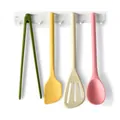 Set di 4 utensili da cucina in silicone pastello con design magnetico per la conservazione - Five-Piece Set