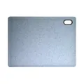 Light blue non-slip PP plastic cutting board with marble grain and hanging hole - Light Gray