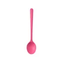 Solid vibrant pink silicone spoon for non-stick cookware and versatile kitchen cooking - Solid Spoon