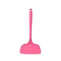 Ergonomic pink heat-resistant silicone spatula for non-stick cookware kitchen use - Large Wide Spatula