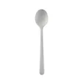 Minimalistischer weißer Silikonlöffel mit ergonomischem Anti-Rutsch-Griff für Zuhause - Löffel / Hellgrau